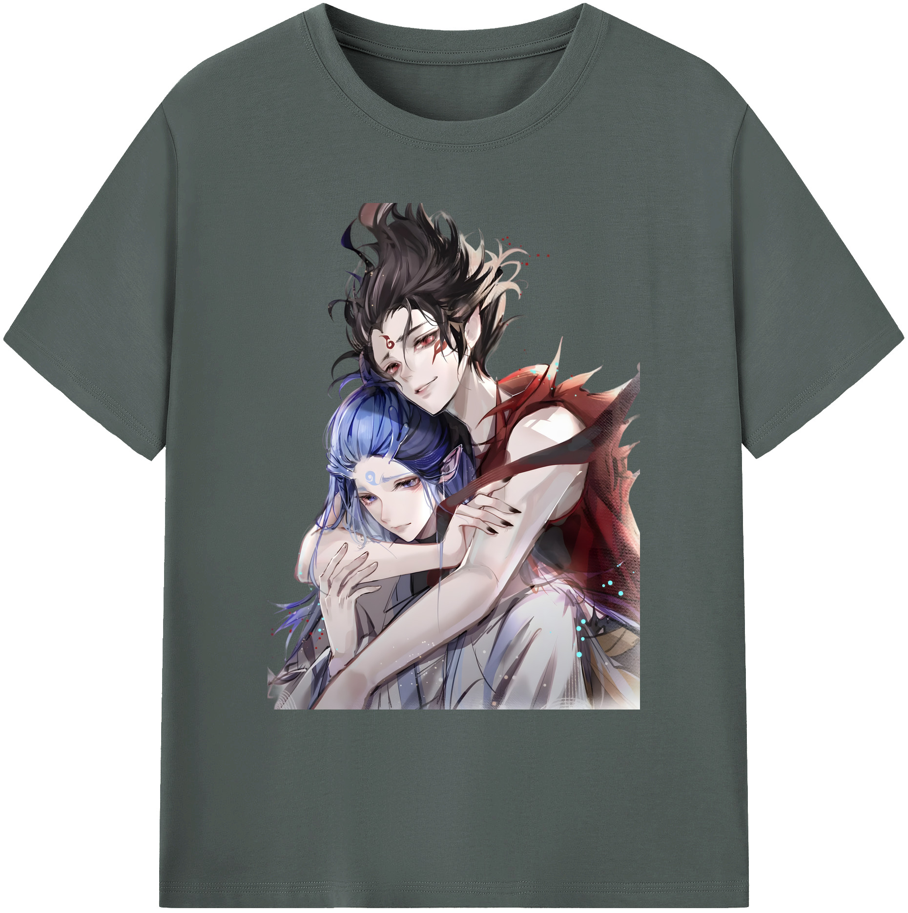 （画像用） Ne Zha 2 ナタ 魔童の大暴れ 綿100％ メンズ半袖Tシャツ｜肌触りやわらか＆通気性